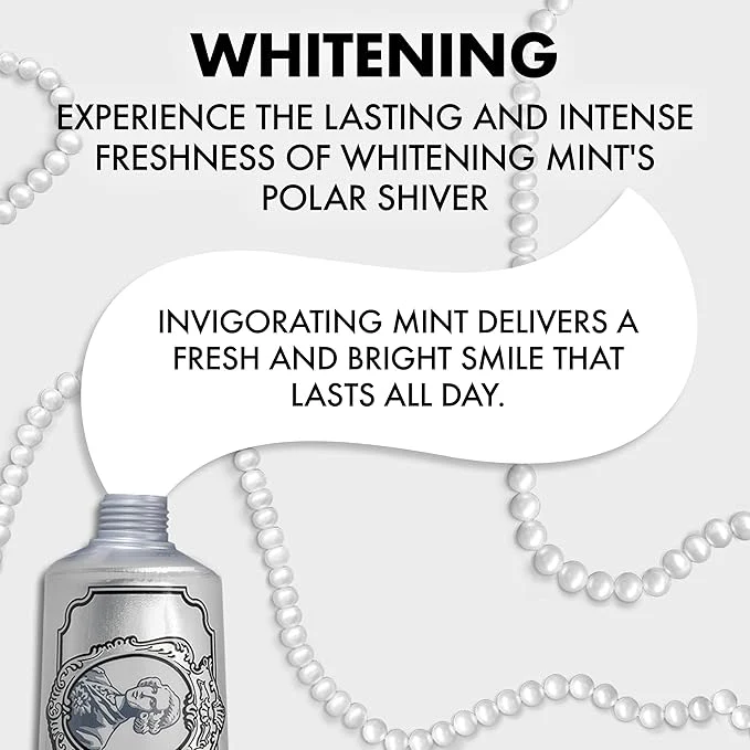7.5% Nano Hydroxyapatite Fluoride Marvis Whitening Mint Toothpaste – Teeth Whitening & Enamel Protection, Fresh Mint