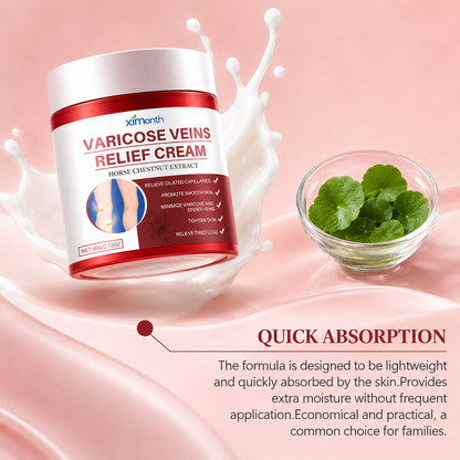Professional Varicose & Spider Vein Care Cream – 80g | Advanced Leg Comfort & Skin Support Formula