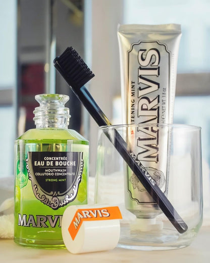 7.5% Nano Hydroxyapatite Fluoride Marvis Whitening Mint Toothpaste – Teeth Whitening & Enamel Protection, Fresh Mint