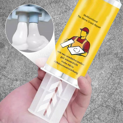 🔥New Upgrade✨ Tile & Stone Crack Repair Kit - Professional-Grade Filler for Sealing Gaps, Waterproof & Color-Matching Formula💧
